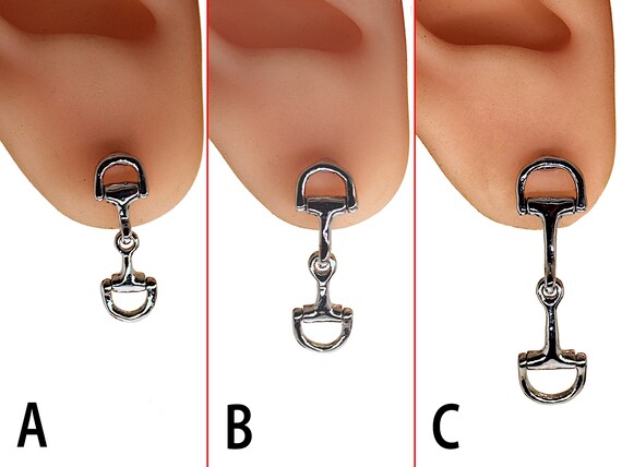Earrings Horse Themed Pendants Mouthpiece D in 3 Sizes Etsy Australia