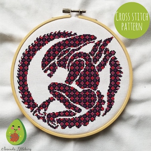 Alien Xenomorph - Cross Stitch Digital Pattern. Embroidery, Space, Floral, Cult, Horror, Movie, DIY, Modern, Sci-Fi, Geek, Nerd, Decor.