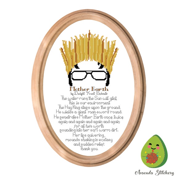 Dwight Schrute Hay King The Office — Avocado Stitchery