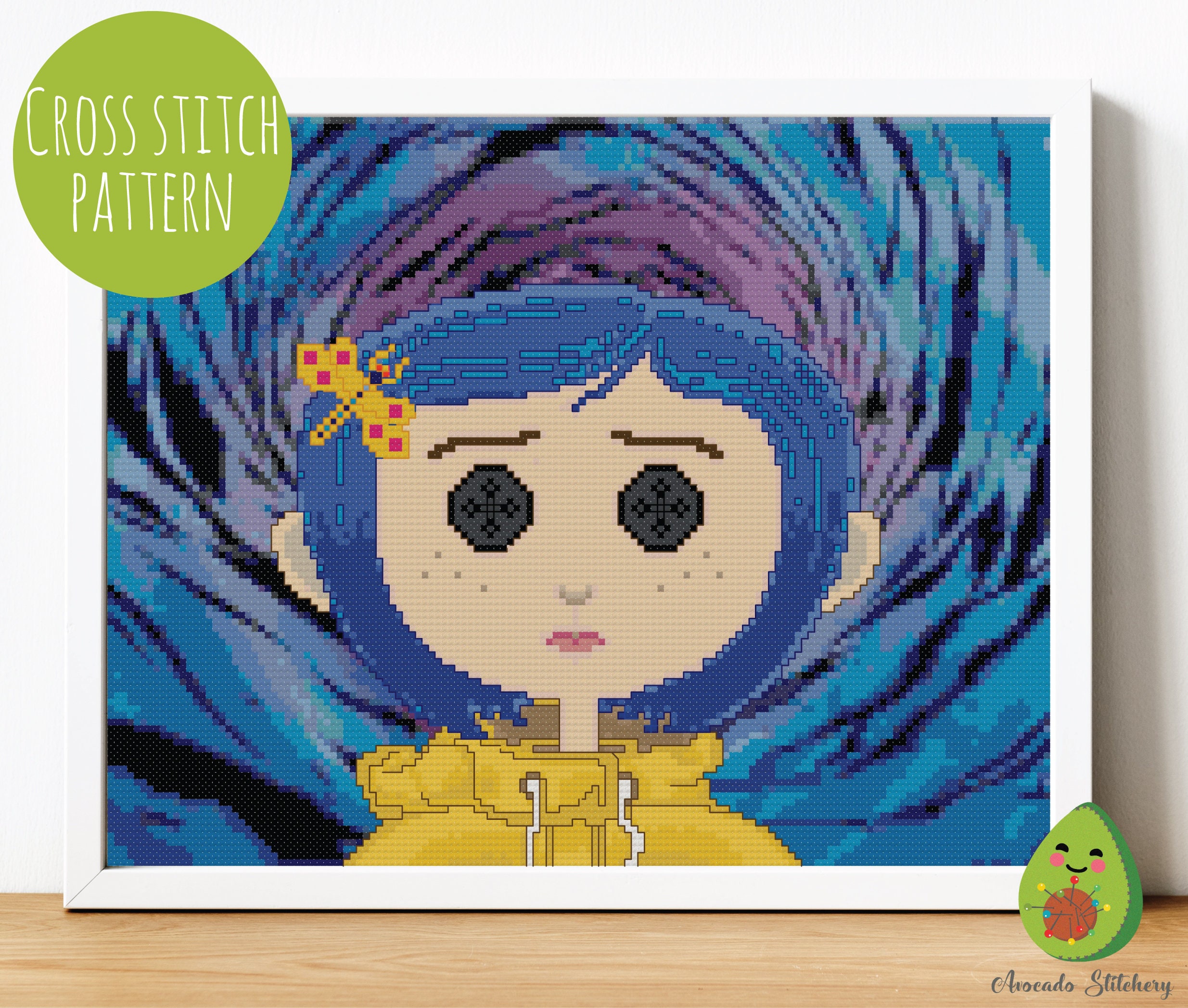 Coraline Boring Blue Boys Art Print Set 