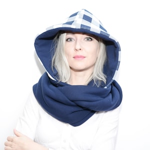 Capuche et écharpe/cagoule, 2 en 1, NAVY HOOD image 1