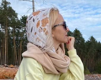 Hood and scarf, 2in1, Waterproof AUTUMN VIBES HOOD