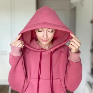 Sweat à Capuche Intégral Fille NEXT Rose – Taille 6 Ans, Coton Mélangé, état Correct