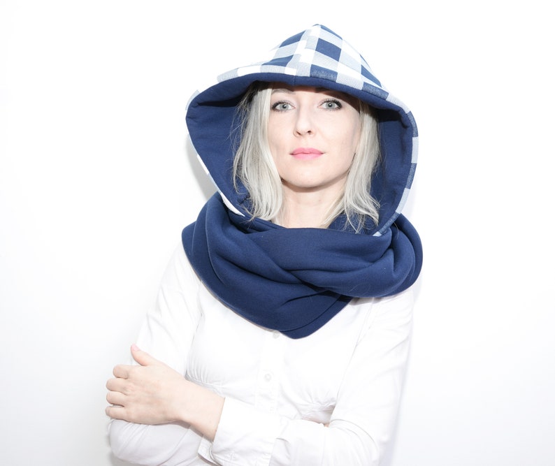 Capuche et écharpe/cagoule, 2 en 1, NAVY HOOD image 1