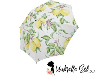 Lemon umbrella, Lemon lover fruit rain umbrella for women