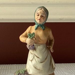 Vintage WIW Porcelain Figurine Made in Korea, 6” Tall