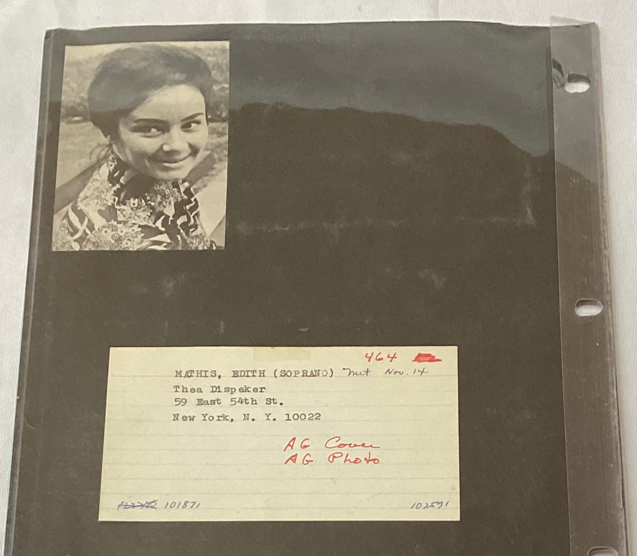 VTG Lot of 2 Edith Mathis Autographs, Swiss Soprano, on Photo ...