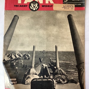 VTG WWII Yank The Army Weekly Magazine, Aug 3, 1945, Vol. 4, No. 7