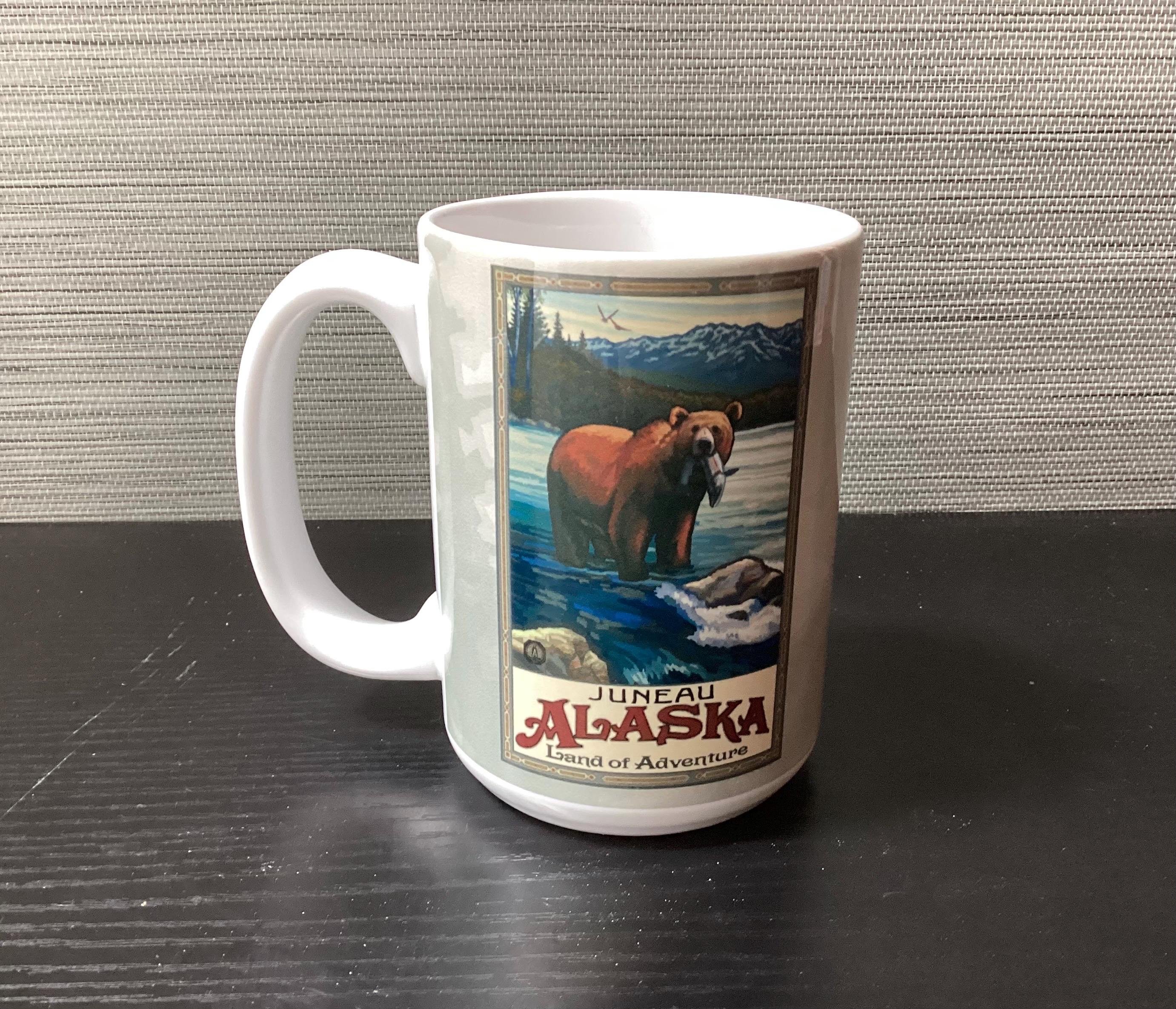 Juneau Alaska Ceramic Mug/ Alaska Souvenir/ United States Memorabilia