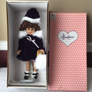 Vintage Little Lady Coat Set Effanbee Doll In Box, 16" Long