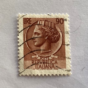 1968 Coin Of Syracuse Repvbblica Italiana 90 Lire Stamp/ Italian Stamp