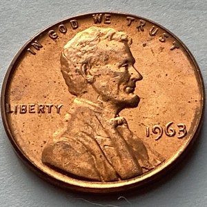 US 1963 Lincoln Cent Penny