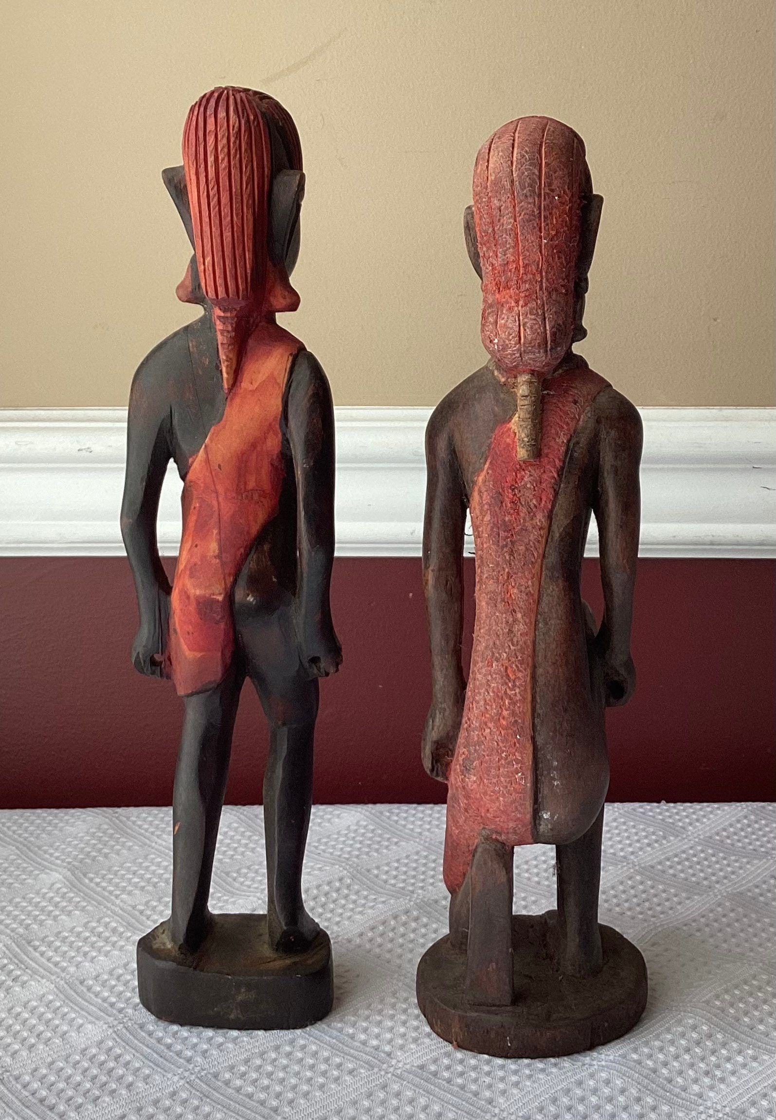 Solid Black Antelope Gazelle Original Kamba Tribe Table Art