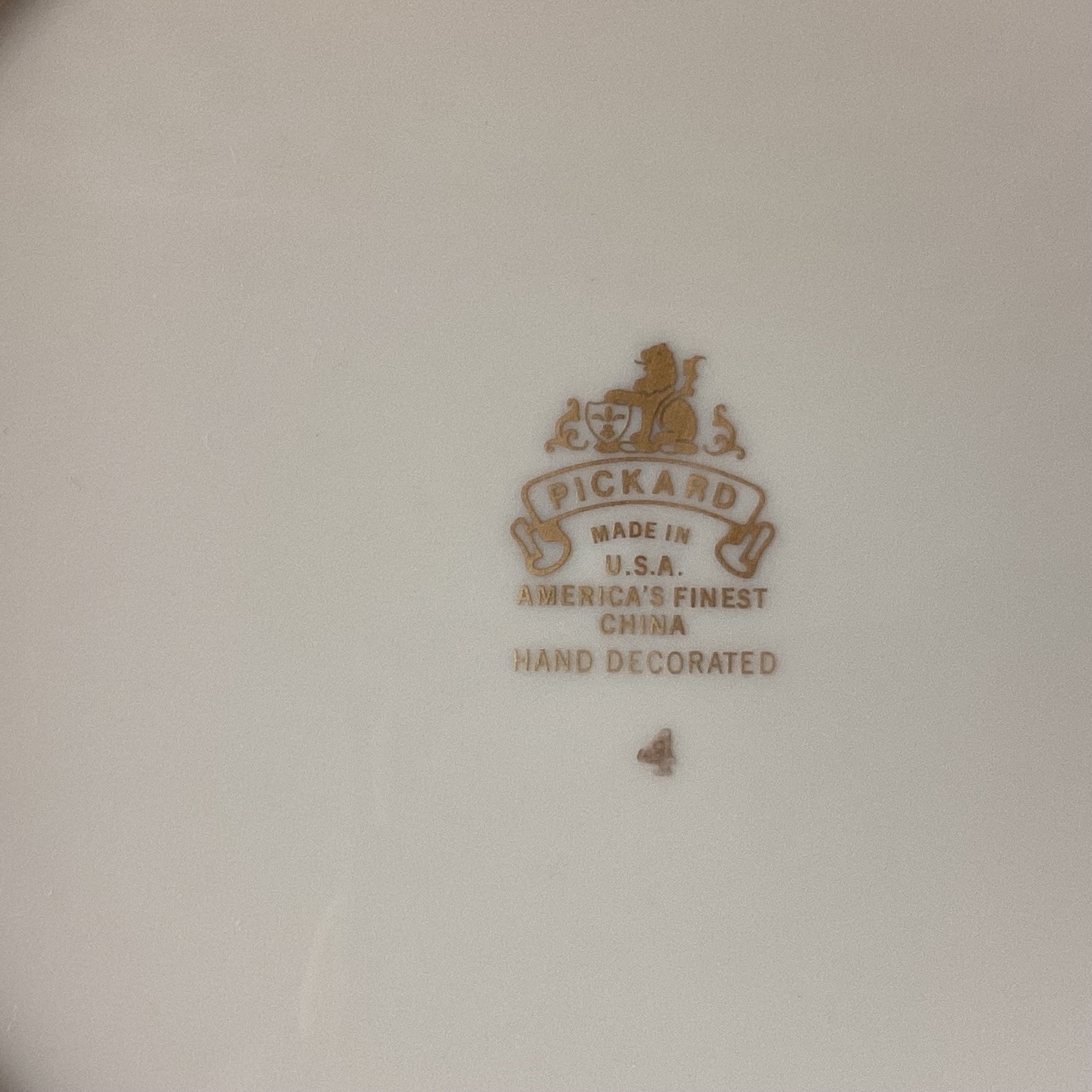 Rare VTG Pickard China Salad Plate Great Seal United States