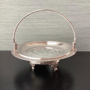 Antique Quadruple Silverplated Serving Fruit/Pastry Dish, Lyons Silver Co.