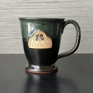 Vintage Handcrafted Sunset Hill Stoneware Mug Made in USA for Oakbrook Church