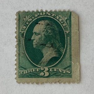 Antique George Washington 3 Cents Stamp, Sc# 158, 1873