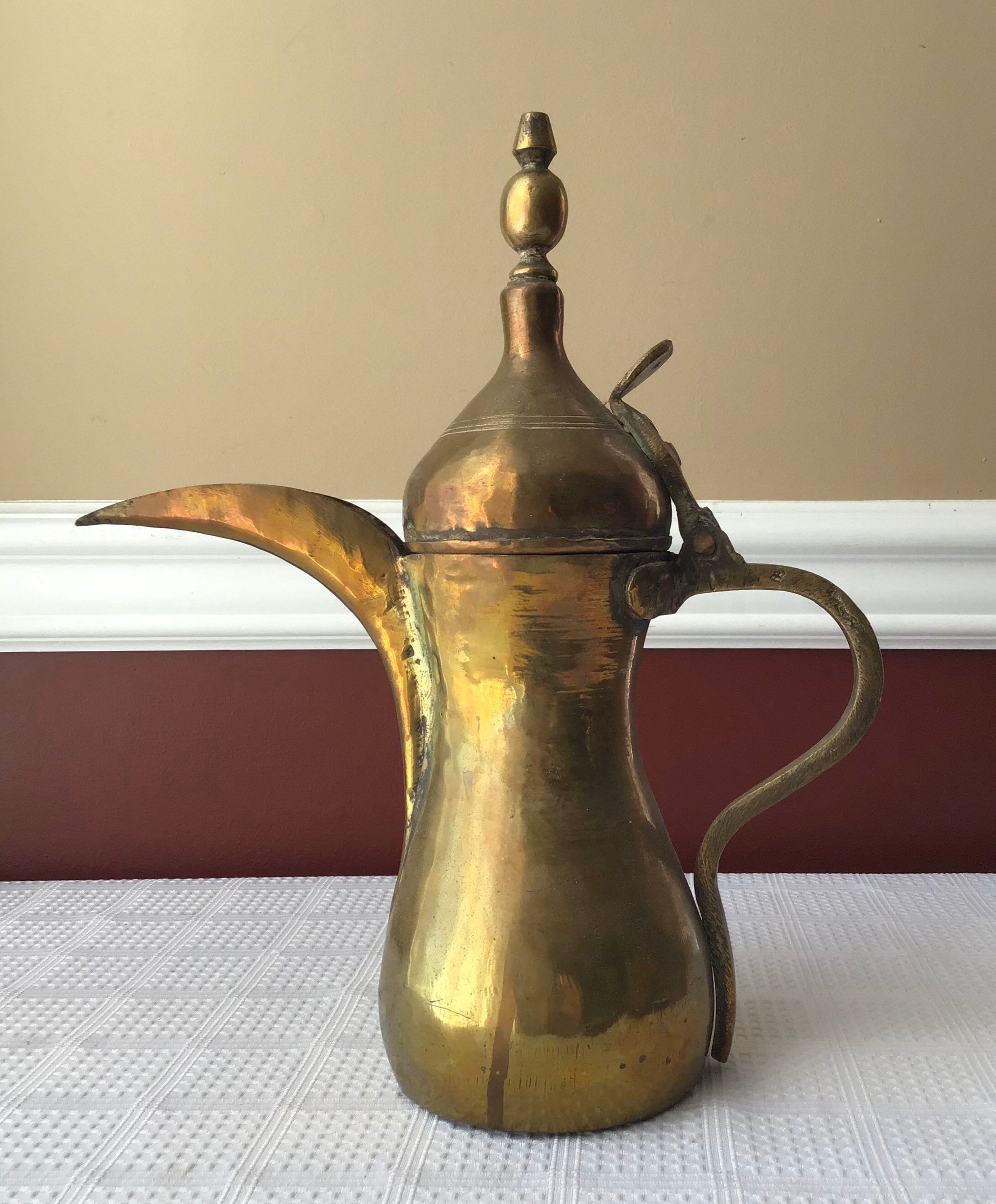 Antique 19th Century Turkish Coffee Pot Marked 12 1/4 Inches Etsy