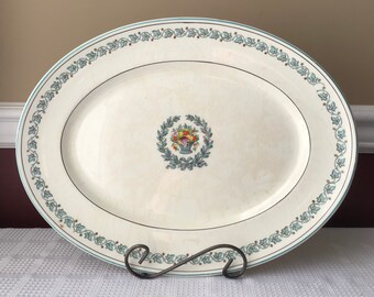 Large Antique Myott Staffordshire, England Porcelain Platter, 16"x 12"