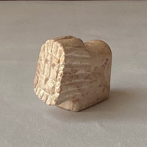 Vintage Hard Stone/Limestone? Lion Miniature Figurine, Unmarked, 1 5/8” L