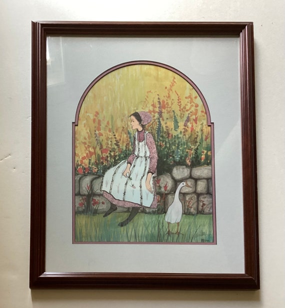 Large VTG P. Buckley Moss Hand Signed Limited Edition Print