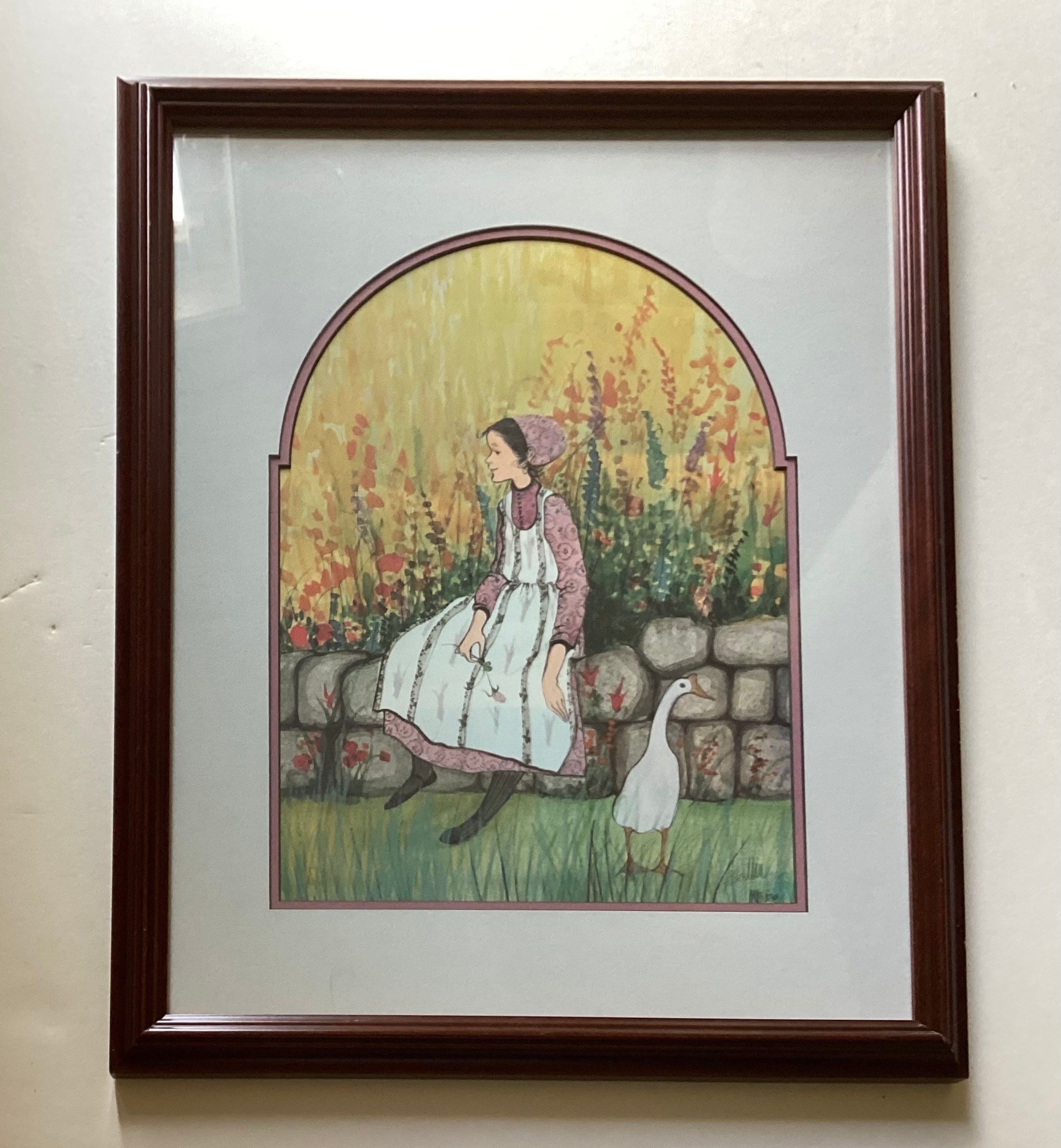 Large VTG P. Buckley Moss Hand Signed Limited Edition Print