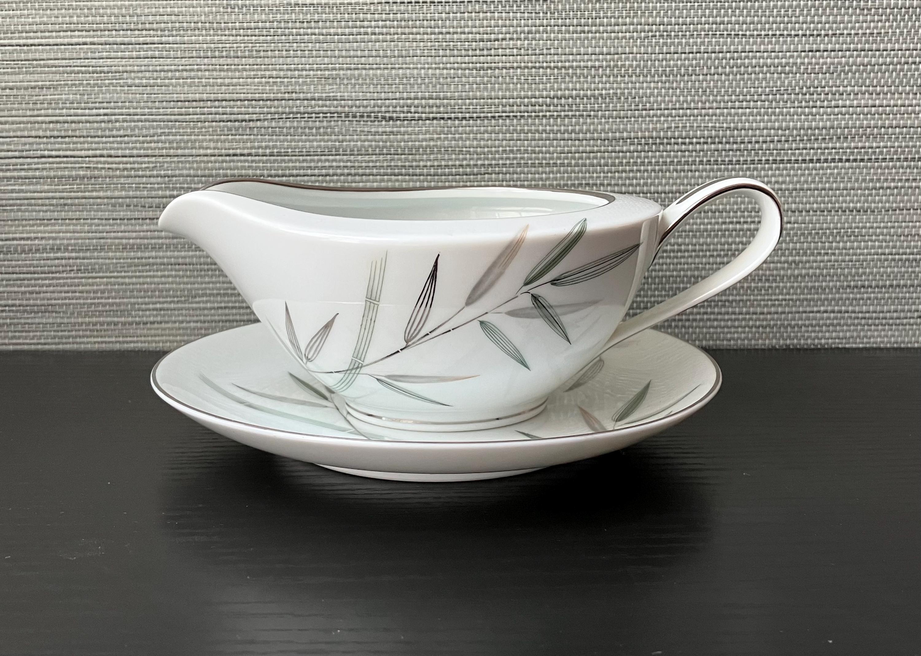 Vintage Noritake China Bambina Gravy Boat & Saucer, Pattern 5791