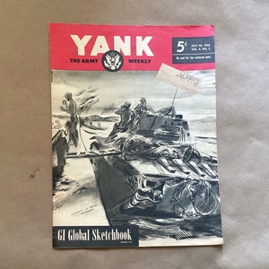 Vintage WWII Yank The Army Weekly Magazine, Jul 20, 1945, Vol. 4, No. 5