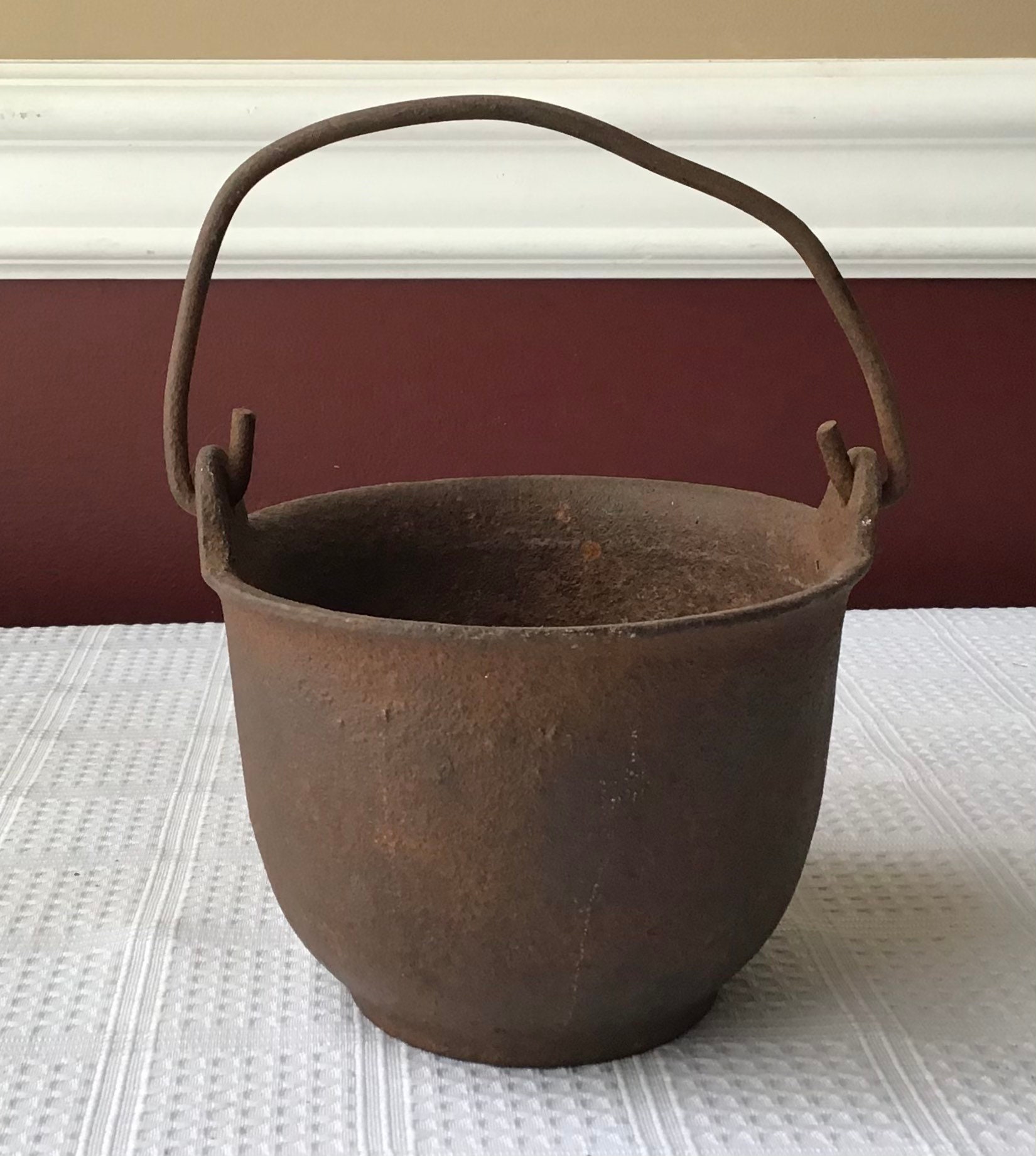 Vintage Cast Iron Hollands Melting Pot Erie PA Etsy