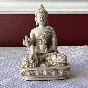 Vintage Composite Buddha Figurine