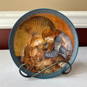 VTG Bradex Die Musik Porcelain Collector Plate, Konigszelt, Bavaria, 7 3/4&quot; W