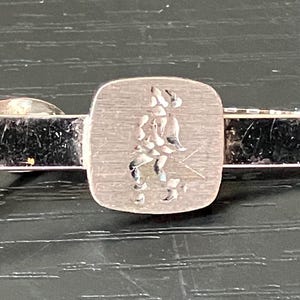 Vintage Men’s  Silver Tone Tie Clip/ Vintage Men’s Accessories