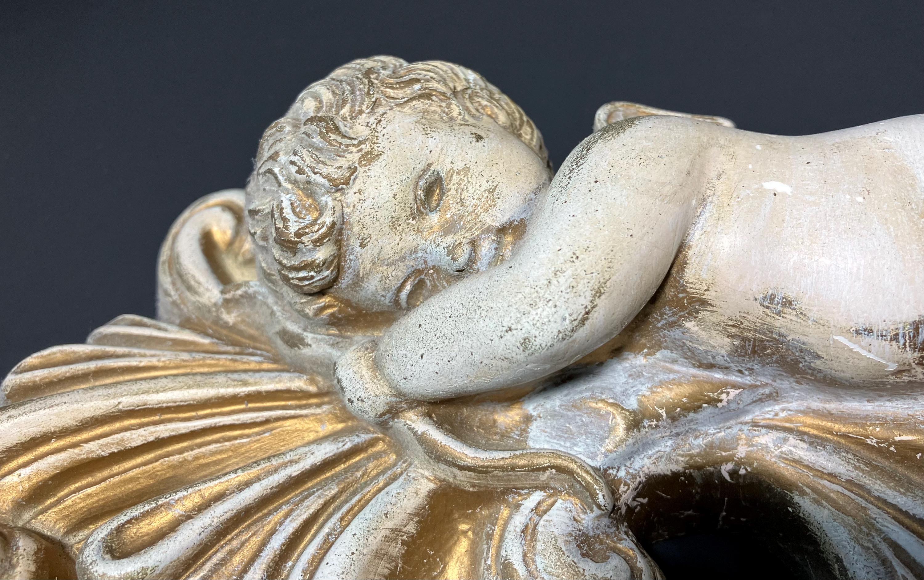 Vintage Richter Cherub Wall Decor, 11” T, 1964, Chalkware - Etsy