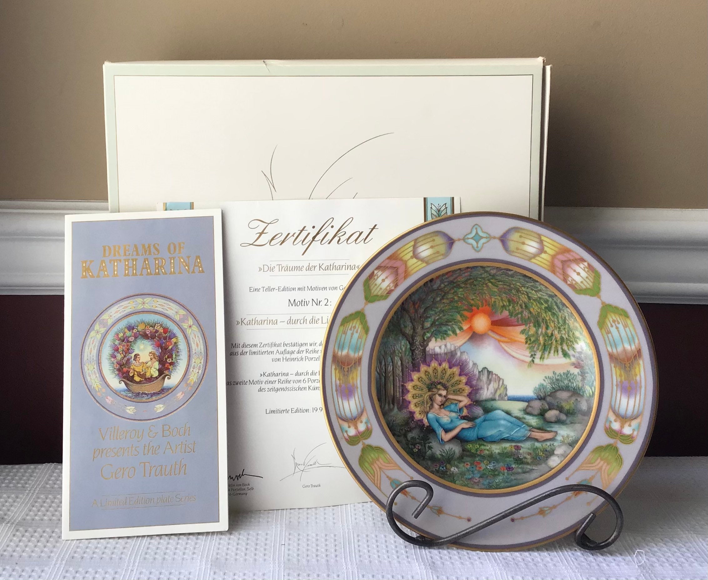 HEINRICH KATHARINA 飾り絵皿カタリーナ2枚