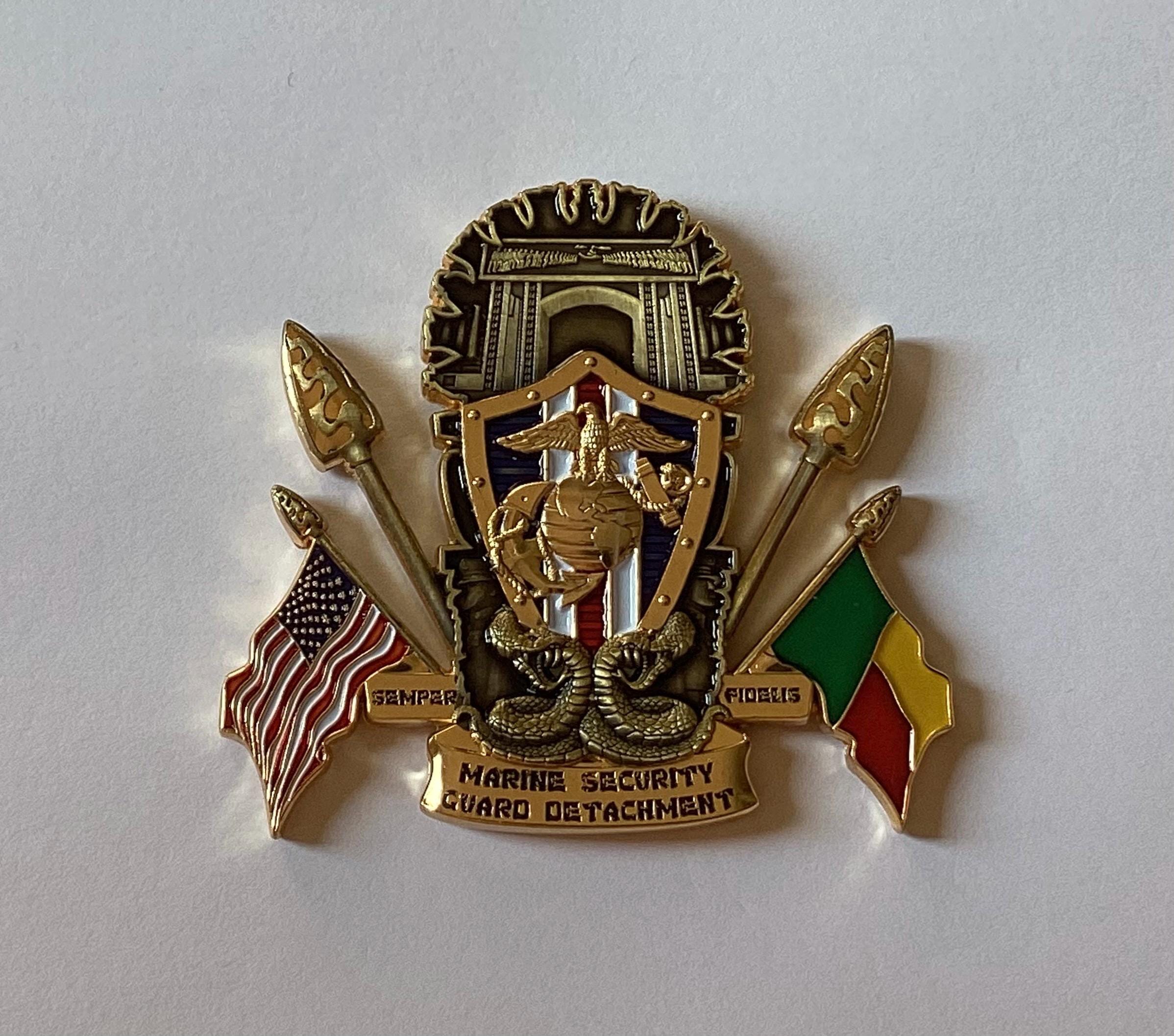 Marine Security Guard Detachment Challenge Coin, US Embassy in