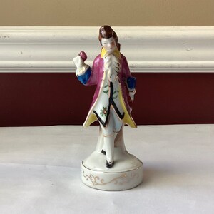 Vintage Occupied Japan Porcelain Victorian Style Figurine Of A Gentleman, 6” T