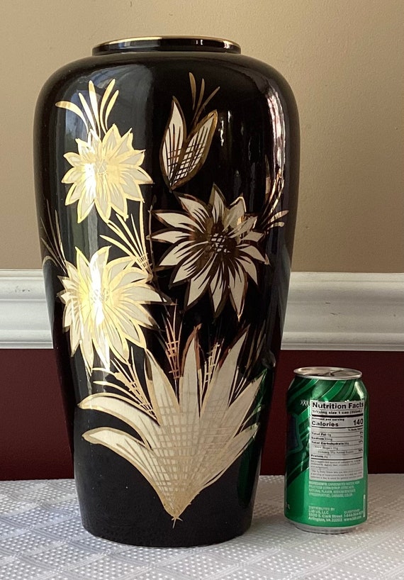 Large Vintage German Porcelain Foreign Vase by Scheurich, Germany