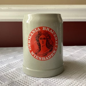 Vintage Gerz Stein/Mug, Germania Brauerei AG Wiesbaden, West Germany