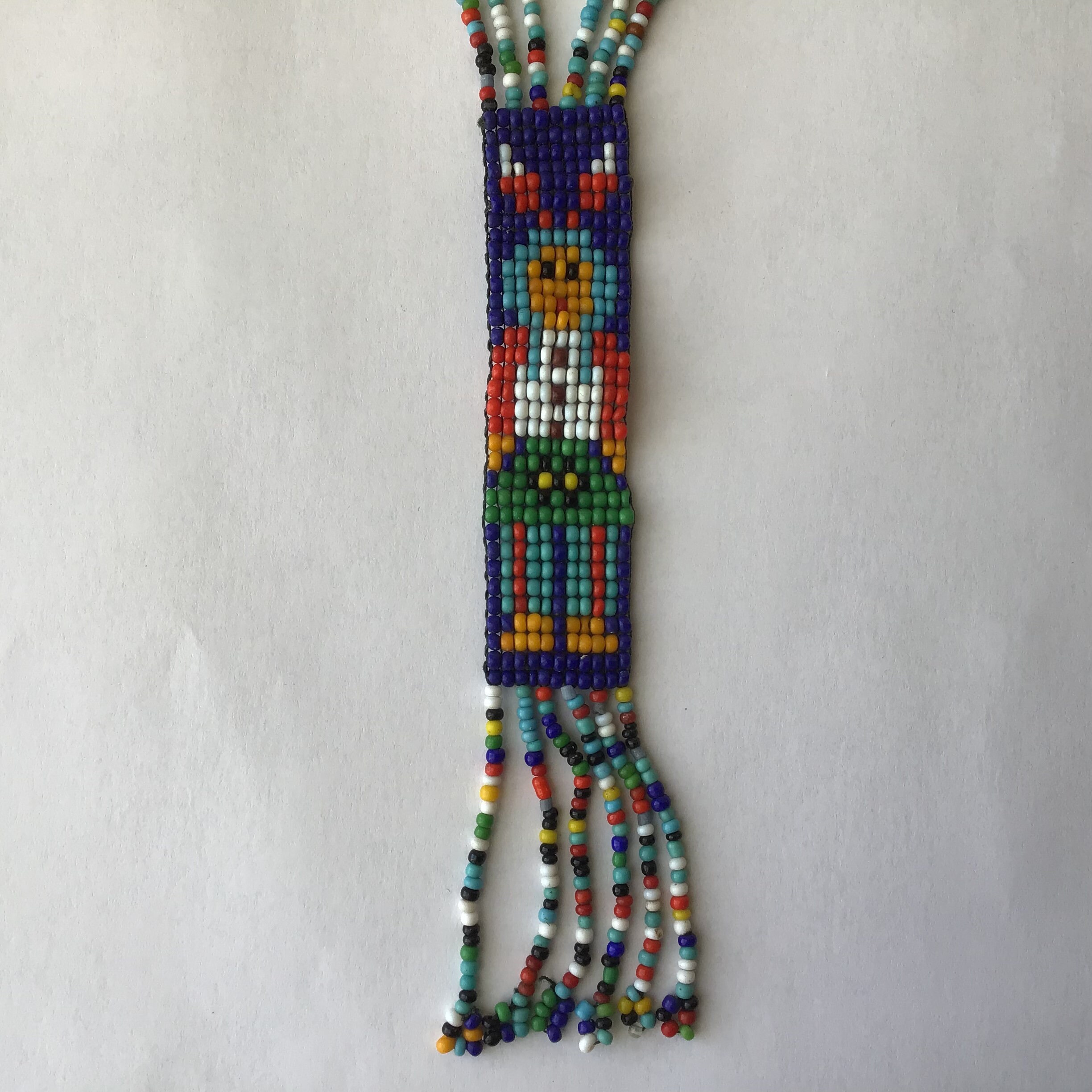 Vintage Native American Style Hand Beaded Necklace - Etsy 日本
