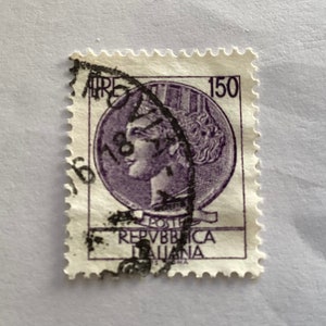 1976 Coin Of Syracuse Repvbblica Italiana 150 Lire Stamp/ Italian Stamp