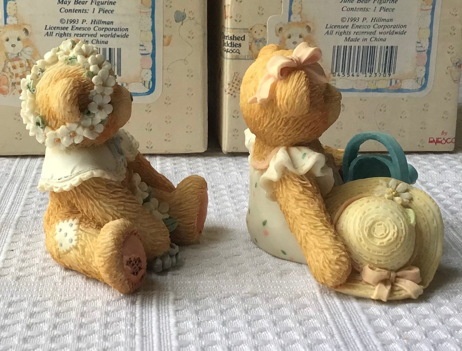 Lot of 2 Enesco Cherished Teddies Figurines in Boxes With