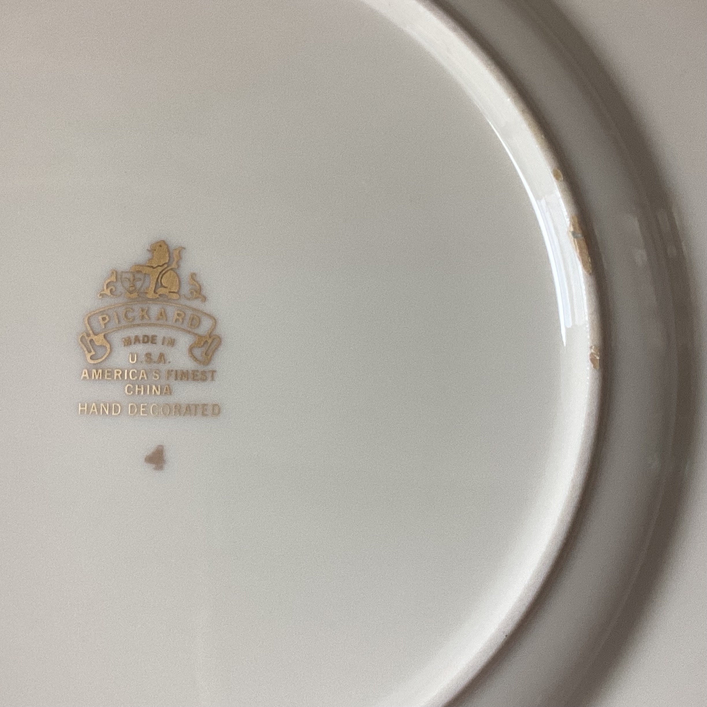 Pickard Great Seal 記念プレート 飾り皿 Rare VTG Pickard China Salad Plate Great Seal United States