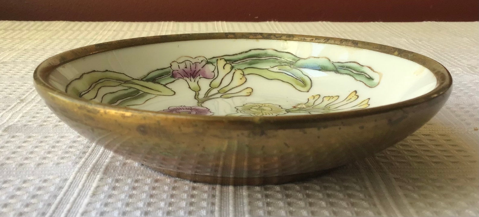 Vintage Chinese/ Hong Kong Hand Painted Porcelain Bowl in Etsy