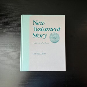 New Testament Story An Introduction Hardcover Book By David L. Barr, 1987