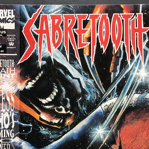 Vintage Marvel Sabretooth Comic Book shops #3