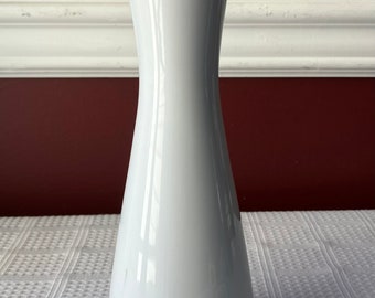 VTG Rosenthal Studio Line Porcelain Vase, Germany  8 3/4” T, White With Gold Rim