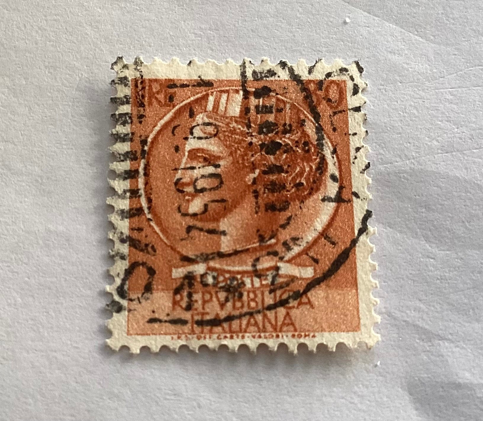 売り切り最終値下げHeritage Classic イタリアCOLOMBO生地 1954 Coin of Syracuse Repvbblica Italiana 80 Lire Stamp/ Italian