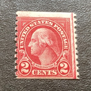 Vintage George Washington 2 Cent Red Stamp 1922-1934