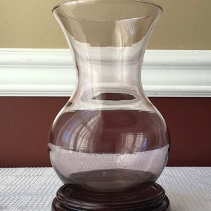 Vintage Purple Colored Glass Vase, 6 3/4 inches