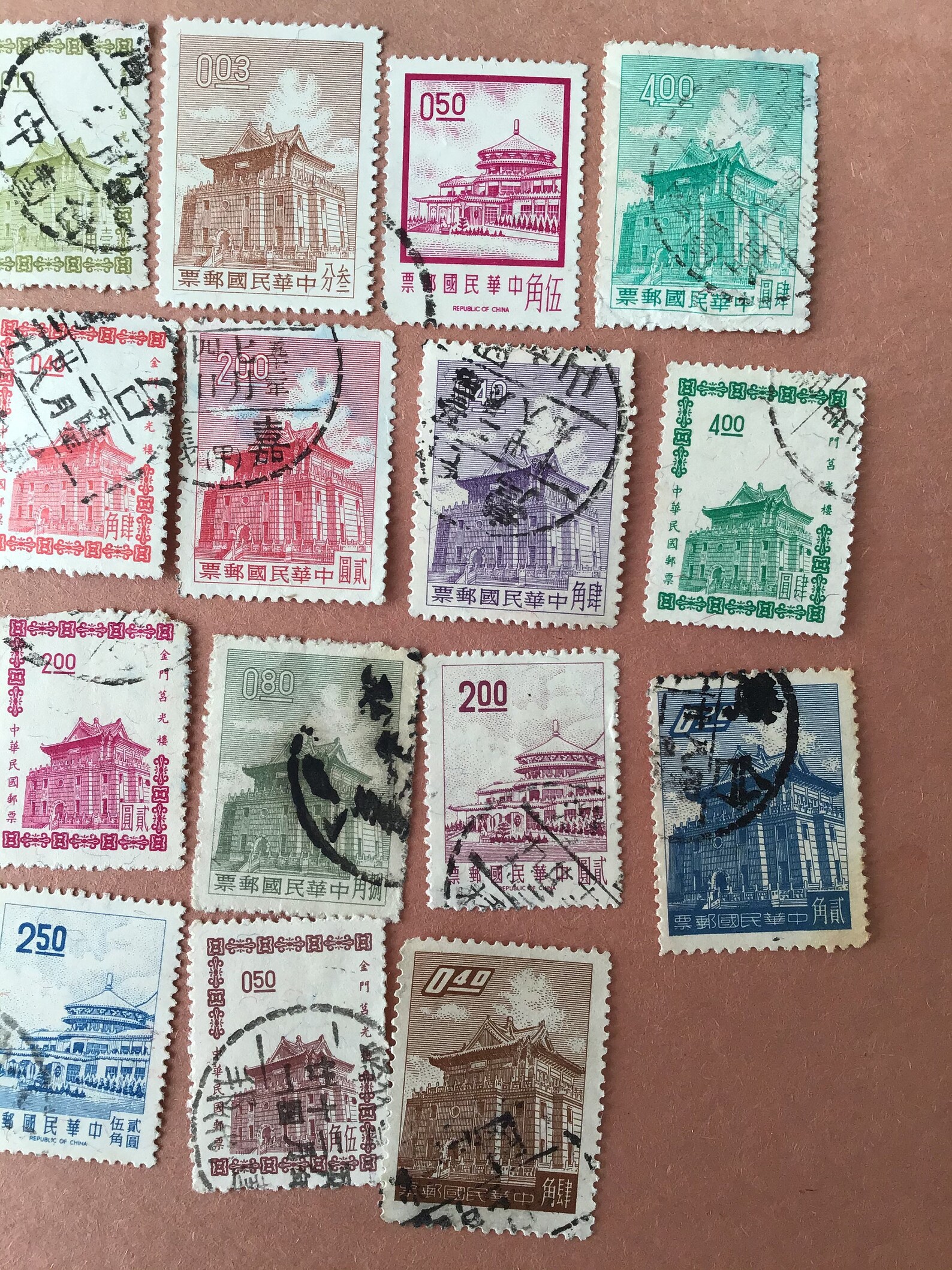 Lot of 23 Vintage Chinese Postage Stamps Used Lot 13 | Etsy
